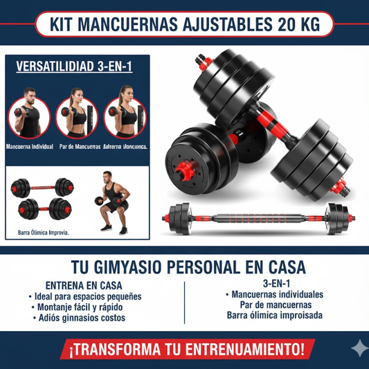 Kit de Mancuernas 20 KG