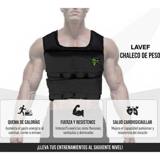 Chaleco De Peso Graduable 40 Lbs Gym